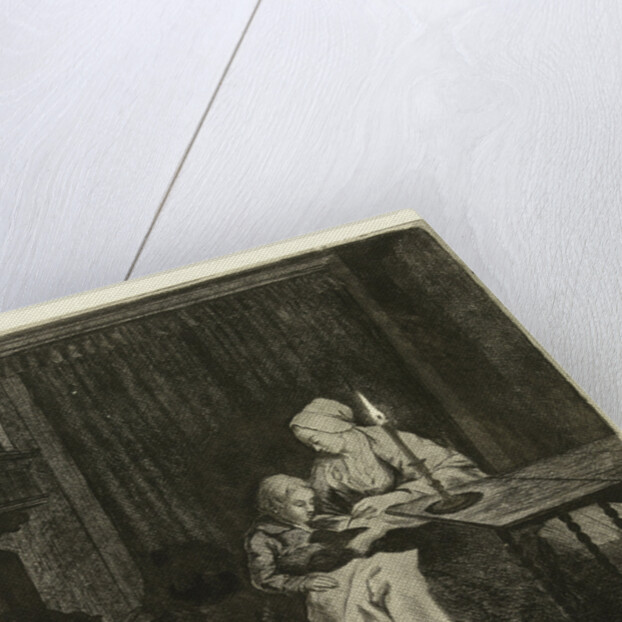 Mother teaching her son by Louis Bernard Coclers