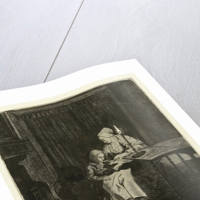 Mother teaching her son by Louis Bernard Coclers