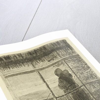 Waiting woman with child by Jozef Israëls