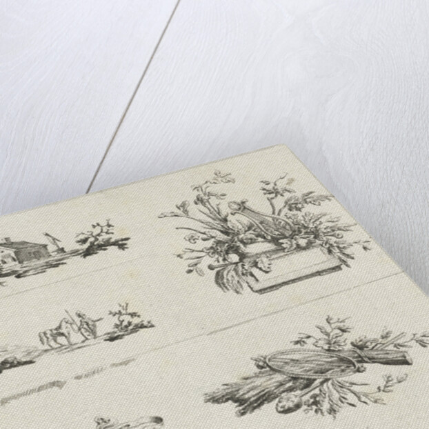 Journal with five vignettes by Willem Bilderdijk