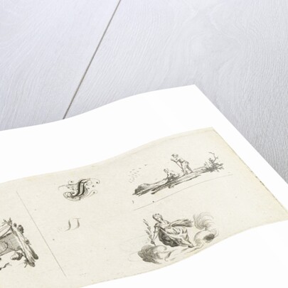 Journal with five vignettes and initial by Willem Bilderdijk