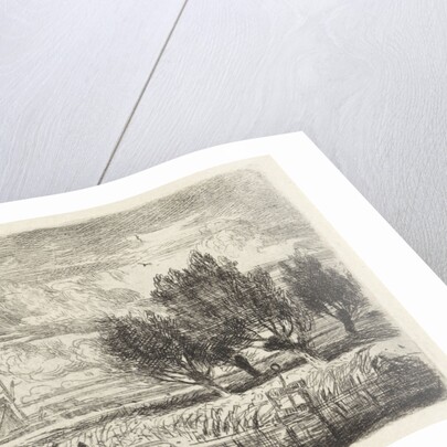 Willows at the waterside by Augustinus Jacobus Bernardus Wouters