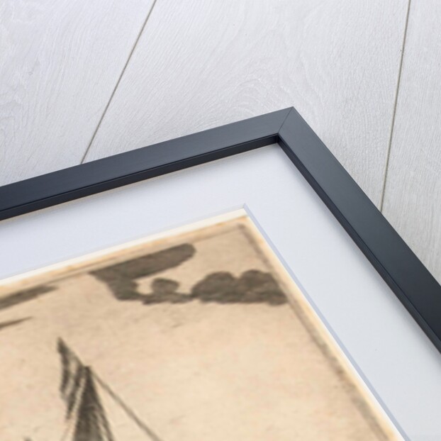 Two warships and a yacht by Reinier Nooms