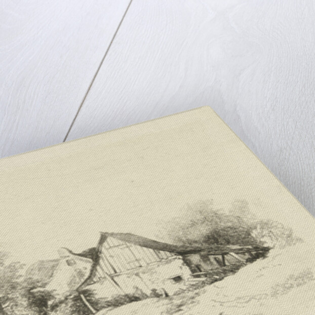 Shed on the waterfront by Remigius Adrianus Haanen