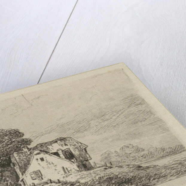 Houses on a hill by Remigius Adrianus Haanen