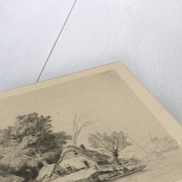 Farm waterfront by Remigius Adrianus Haanen