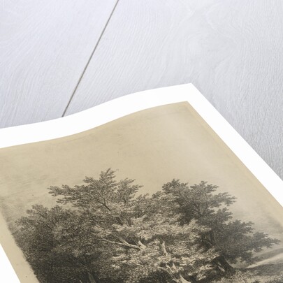 Figures at a forest edge by Remigius Adrianus Haanen