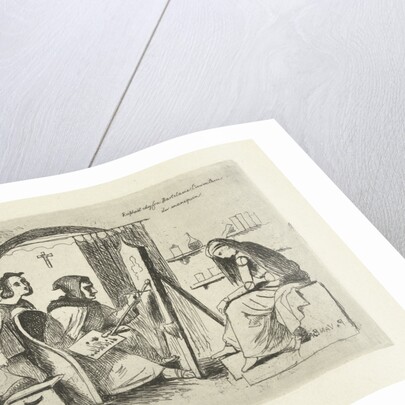 Raphael and Fra Bartolommeo working on a self-made doll by Philippus Jacobus van Bree