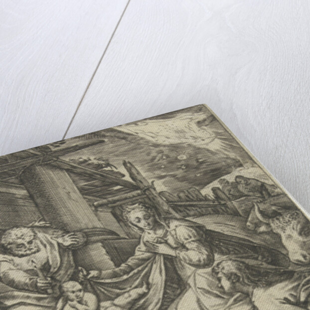 Adoration of the Shepherds by Nicolaes Jansz. Clock