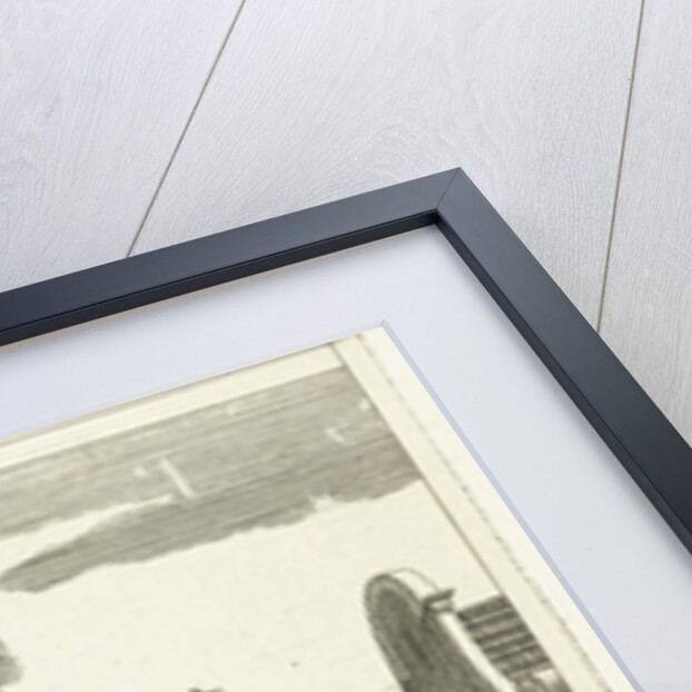 Village scene with church in Diemen by Hendrik Berg