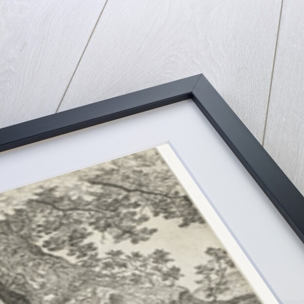 Sleeping Shepherd near a big tree, Roelandt Savery by Marcus Christoph Sadeler