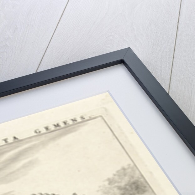 Female personification of America as a woman with headdress of feathers and bows, sitting on a caiman by Claes Jansz. Visscher II