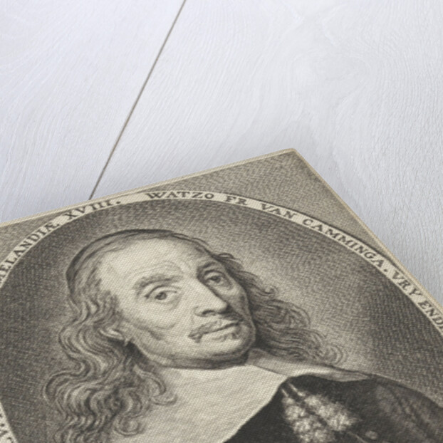 Portrait of Watzo Frans van Cammingha by Frans Hardomans