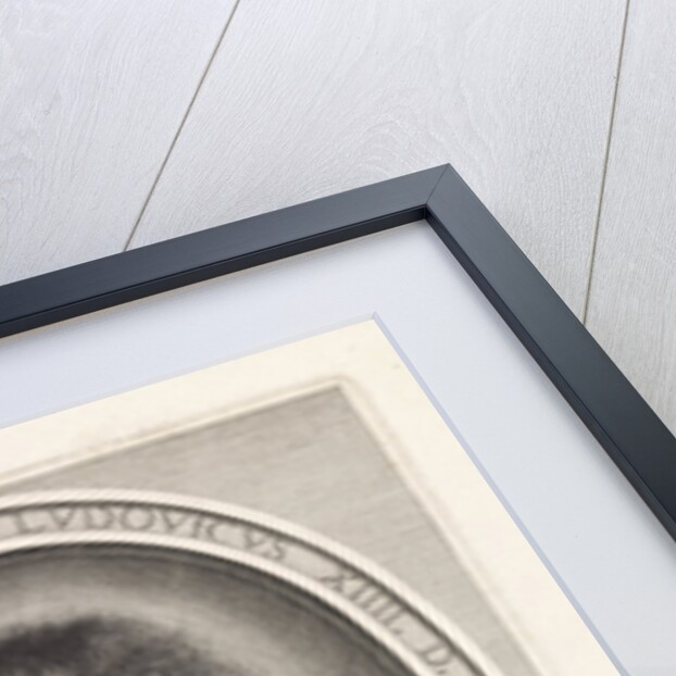 Portrait of Louis XIV, king of France, with lace collar with two brushes by Nicolas Mignard