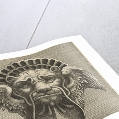 Mask with wings instead of ears and a headdress in the shape of a shell by Hans Liefrinck I