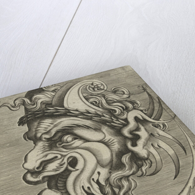 Mask in profile with two horns by Hans Liefrinck II