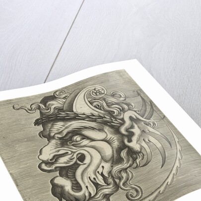 Mask in profile with two horns by Hans Liefrinck II