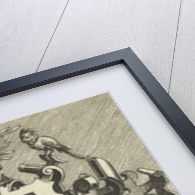 Cartouche with a quote from Epictetus by Gerard de Jode