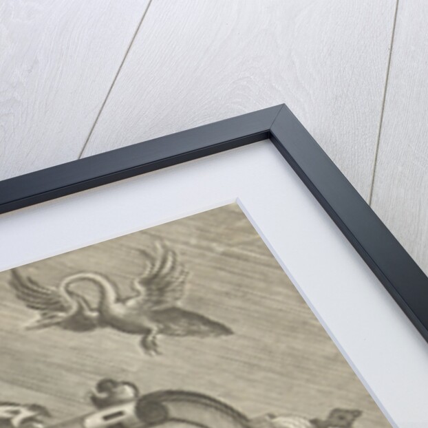 Right Half of a large cartouche, including a snake by Hieronymus Cock