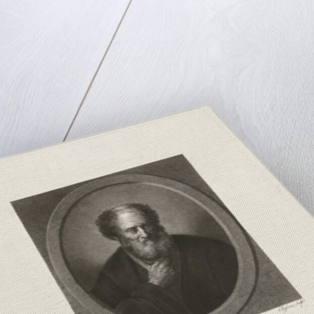 Portrait of an old man with beard by Lambertus Antonius Claessens