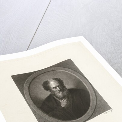 Portrait of an old man with beard by Lambertus Antonius Claessens