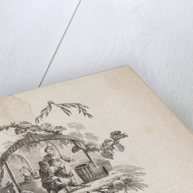 Chinese dwellings and figures. Suite of six prints. I. Pillement inv. F. A. Aveline sc. London by I Pillement, a Paris chez Bashan, France by Basan