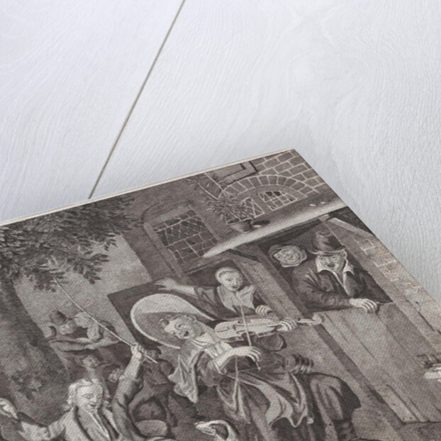 Street musicians by Anonymous