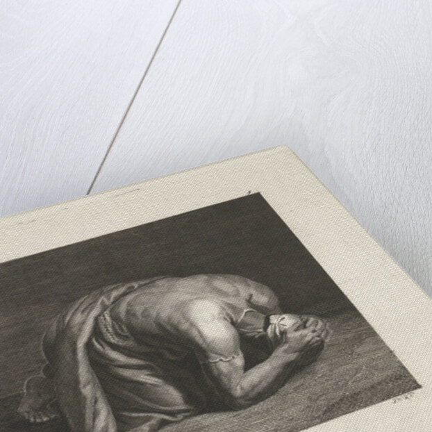 Study of a stooped man by Edelinck