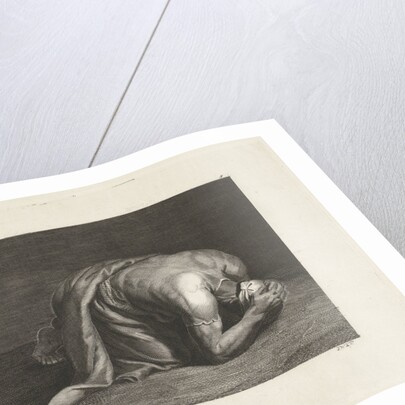 Study of a stooped man by Edelinck