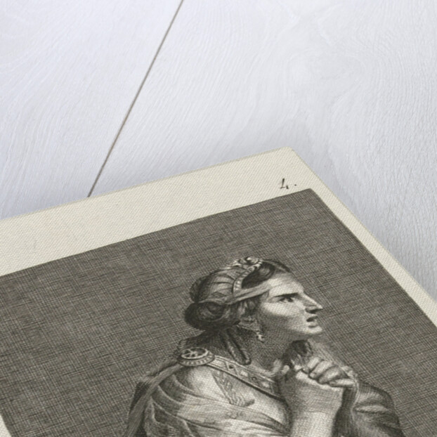 Woman in antique dress by Charles Le Brun