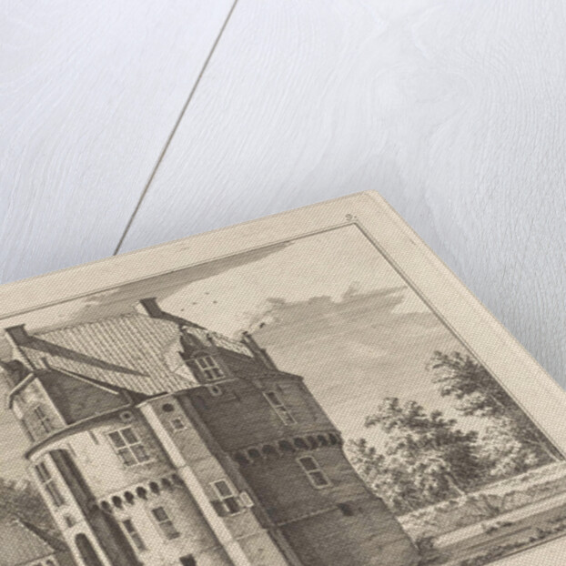 View of castle Gelderse Toren in Spankeren by Hendrik Spilman