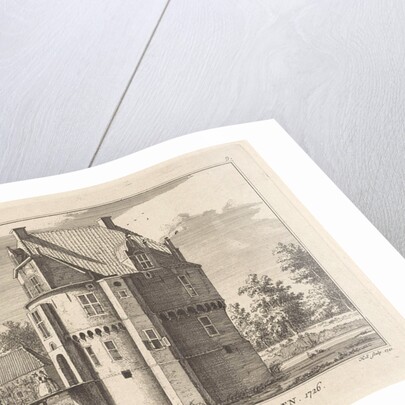 View of castle Gelderse Toren in Spankeren by Hendrik Spilman