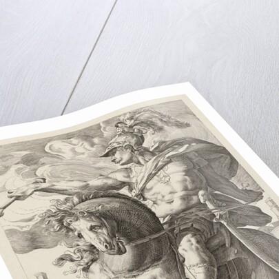 Marcus Curtius on horseback by Hendrick Goltzius