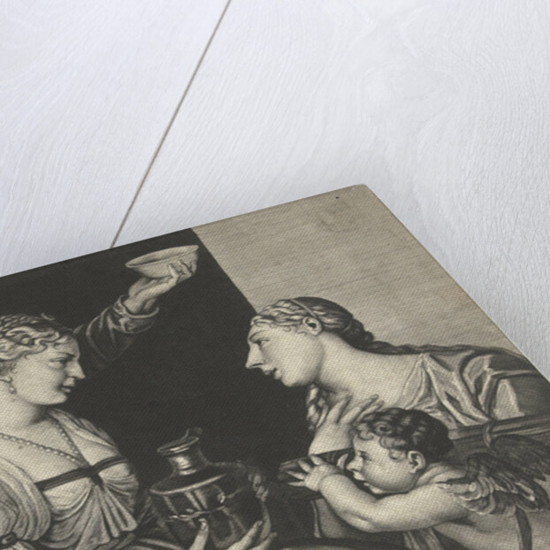 Two lovers with Cupid and Venus by Titiaan