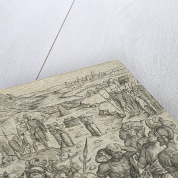 Israelites cross the Jordan by Pieter van der Borcht I