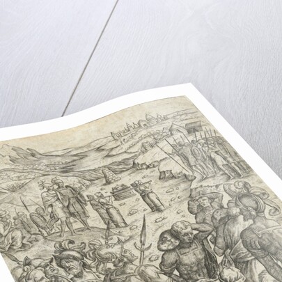 Israelites cross the Jordan by Pieter van der Borcht I