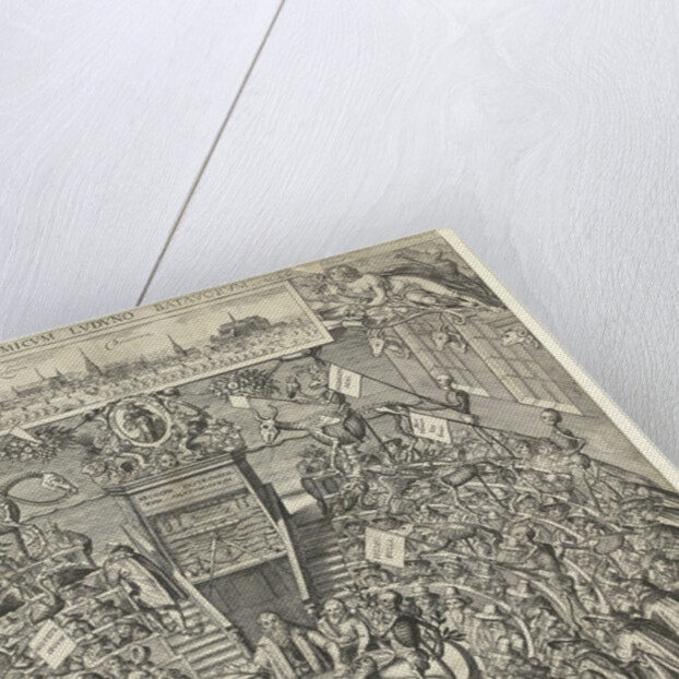 Israelites cross the Jordan by Theatrum anatomicum van Leidse Academie