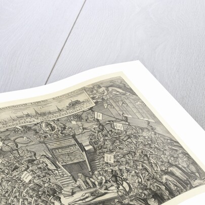 Israelites cross the Jordan by Theatrum anatomicum van Leidse Academie