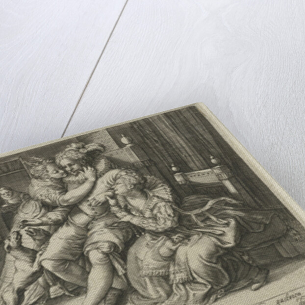 Rich man with two whores by Anonymous