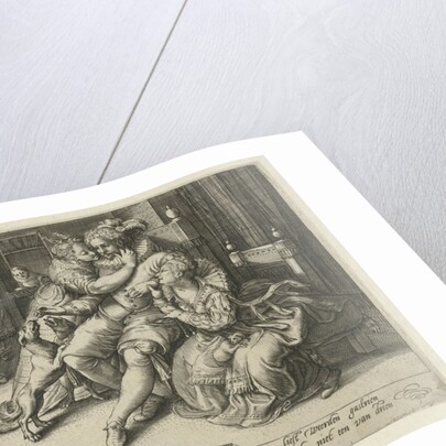 Rich man with two whores by Anonymous