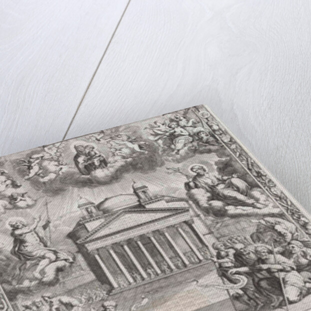 Allegory of the interior of the Pantheon in Rome, Italy, as a Christian church by Pope Boniface IV, Gommarus Wouters by Reverenda Camera Apostolica Roma