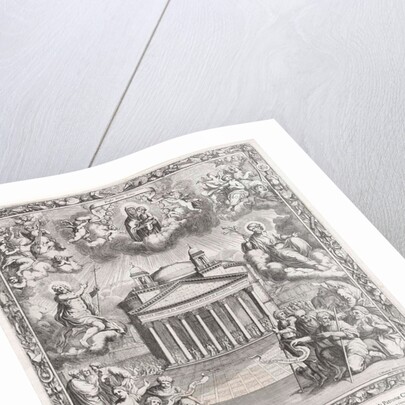 Allegory of the interior of the Pantheon in Rome, Italy, as a Christian church by Pope Boniface IV, Gommarus Wouters by Reverenda Camera Apostolica Roma