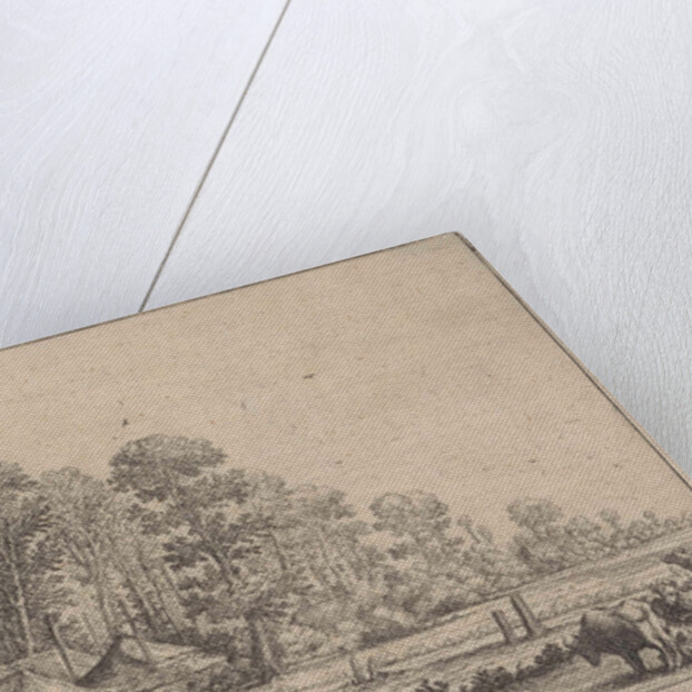 Farm with milkmaid by Herman Saftleven