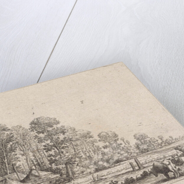 Farm with milkmaid by Herman Saftleven