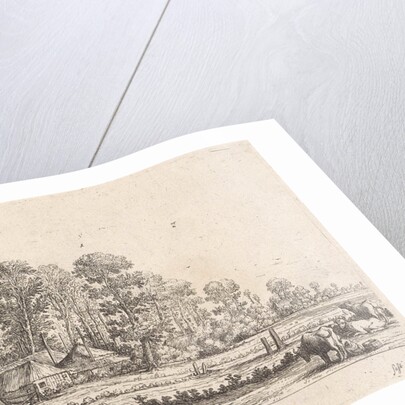 Farm with milkmaid by Herman Saftleven