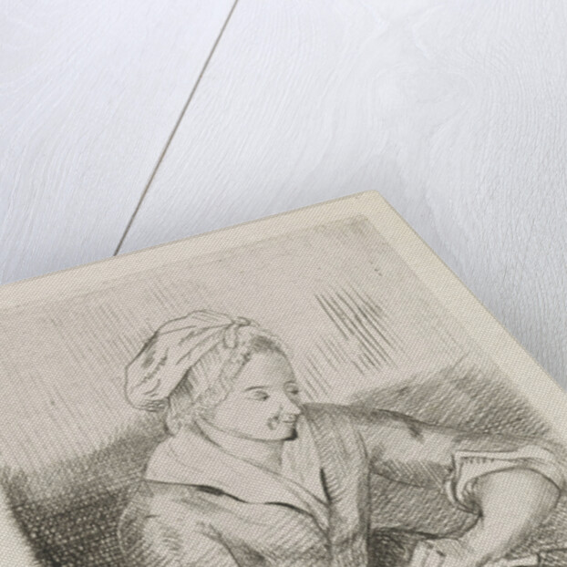 Woman with kettle by Anna Cécile Wilhelmina Jeanette Jacqueline Nahuys