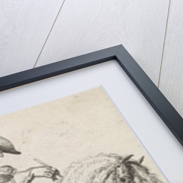 Horseman let his horse to fall behind by Dirk Maas