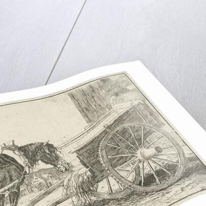 Horse with a cart by Jan van den Hecke I