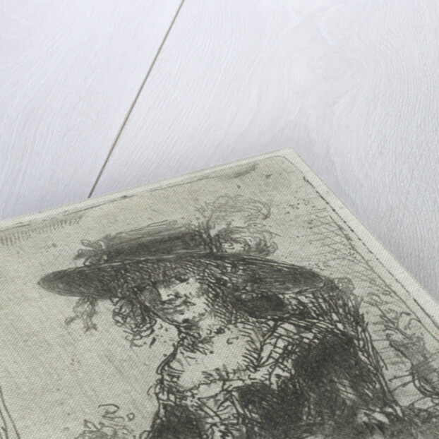 Woman with hat by Jan Chalon