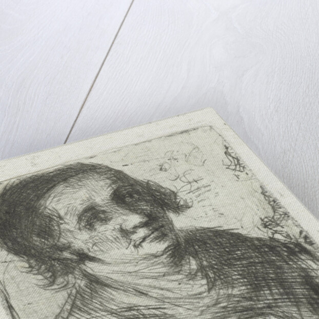 Man with cane by Jan Chalon